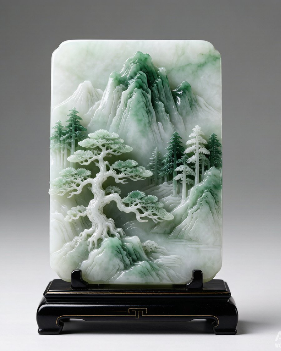 翡翠山水牌的文化内涵 - 瑞丽市造镜珠宝店